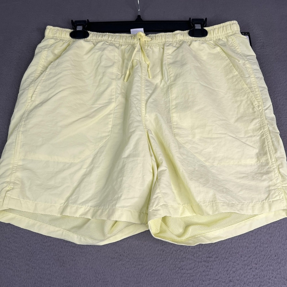 DSG Shorts Mens Medium Yellow Pulse 6 in Rec Short Water Repellent Mesh Lined
